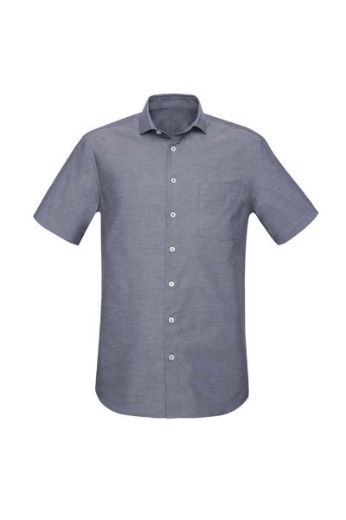 Picture of Biz Corporates Mens Charlie Classic Fit Short Sleeve Shirt